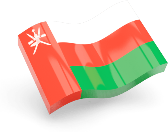 Oman National Flag Waving