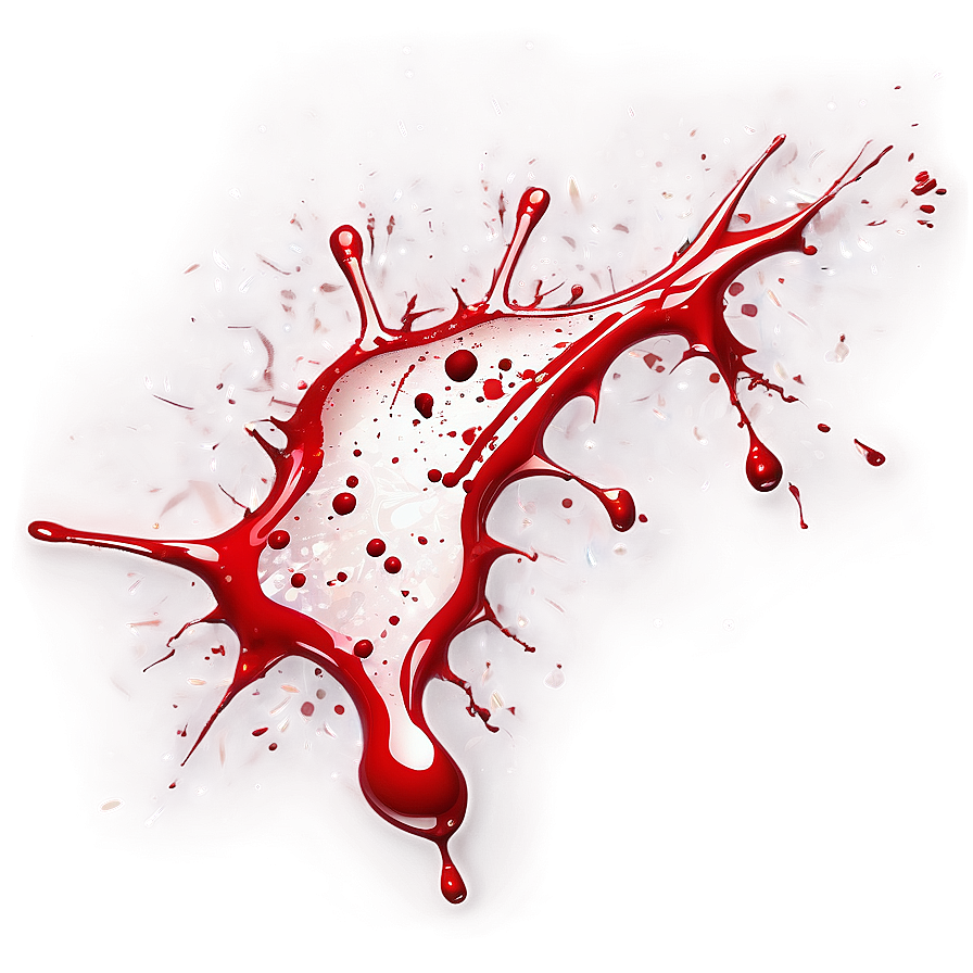 Ominous Red Blood Splatter Png Eff