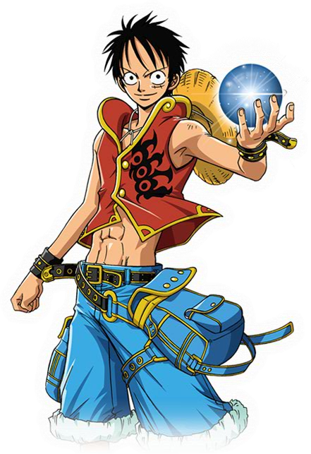 One Piece Luffy Holding Gum Gum Fruit