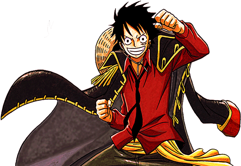 One Piece Luffy Red Outfit