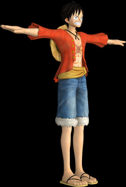 One Piece Luffy Standing Pose