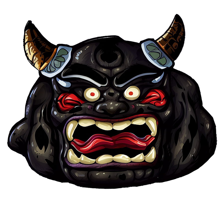 Oni Drinking Sake Png Lhb