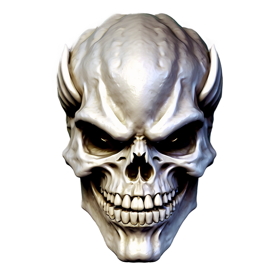 Oni Holding Skull Png Mor