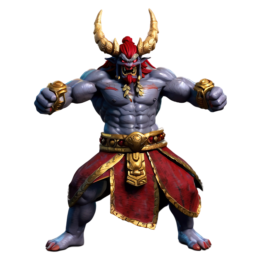 Oni In Battle Pose Png 06122024