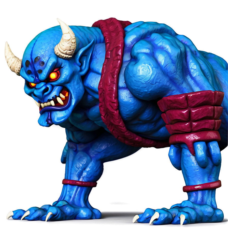 Oni In Battle Pose Png 95