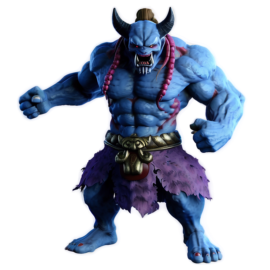 Oni In Battle Pose Png Srb