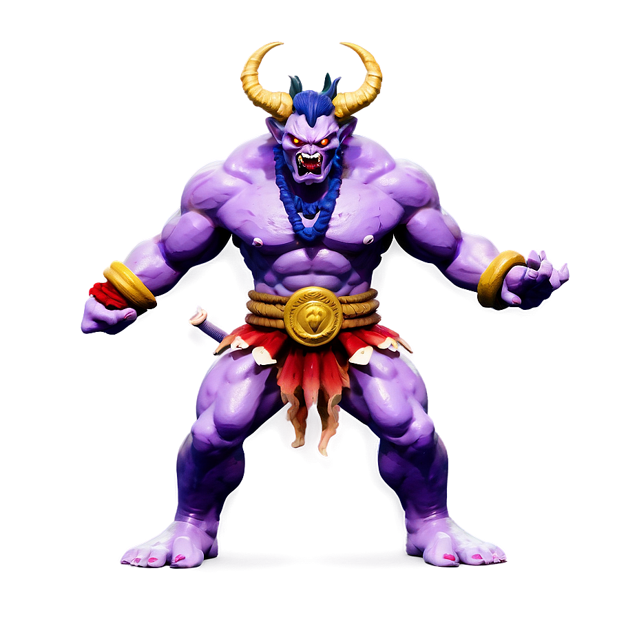 Oni In Battle Pose Png Yci