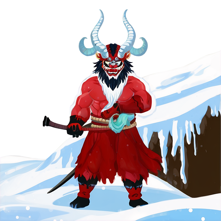 Oni In Snowy Landscape Png 40