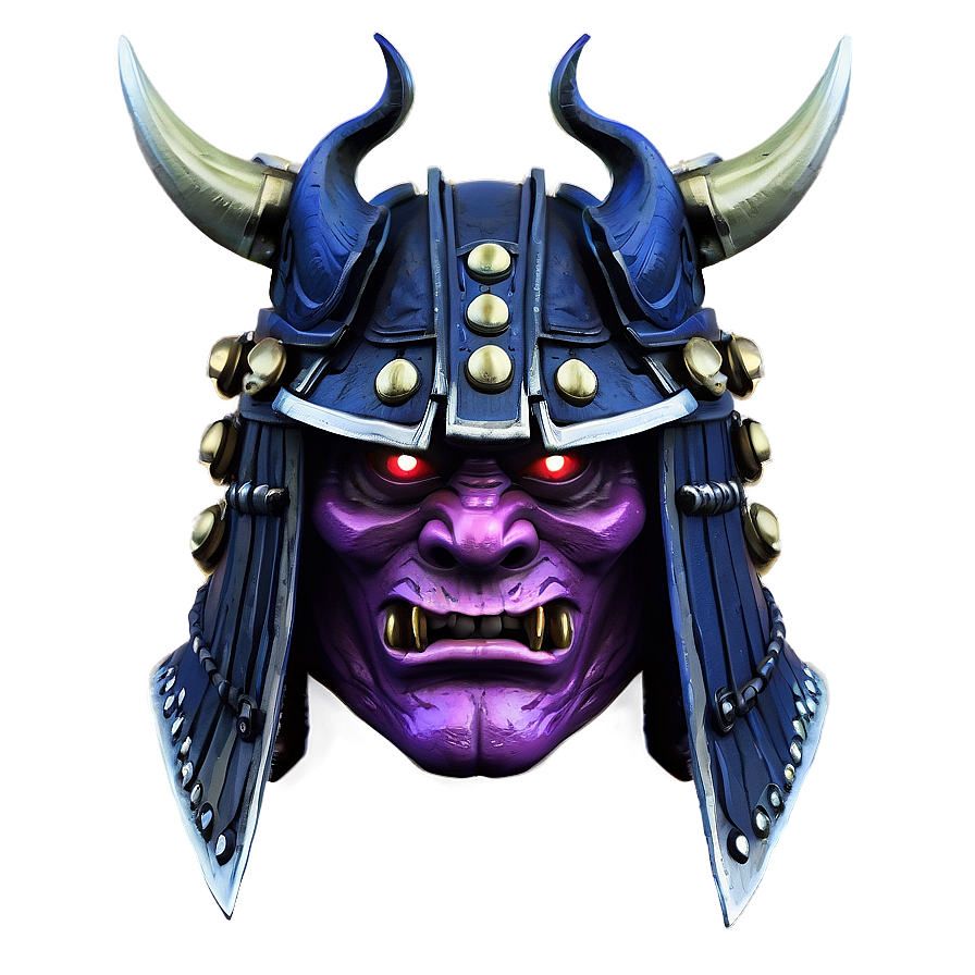 Oni Samurai Helmet Png 95