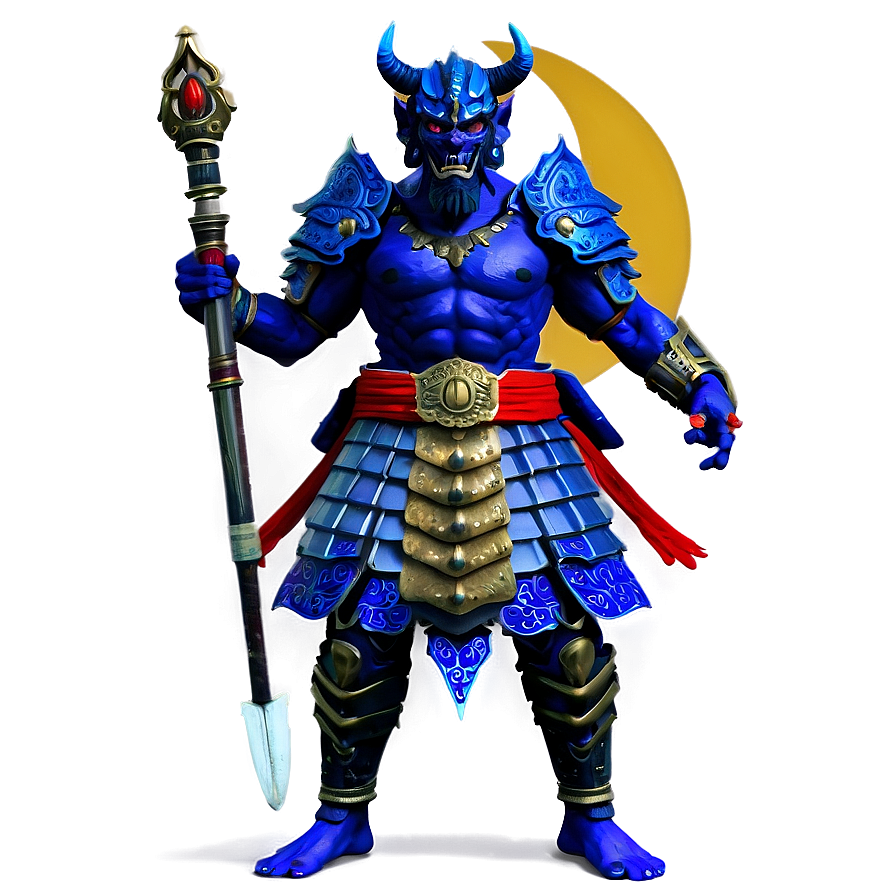 Oni Warrior In Armor Png Vtu80