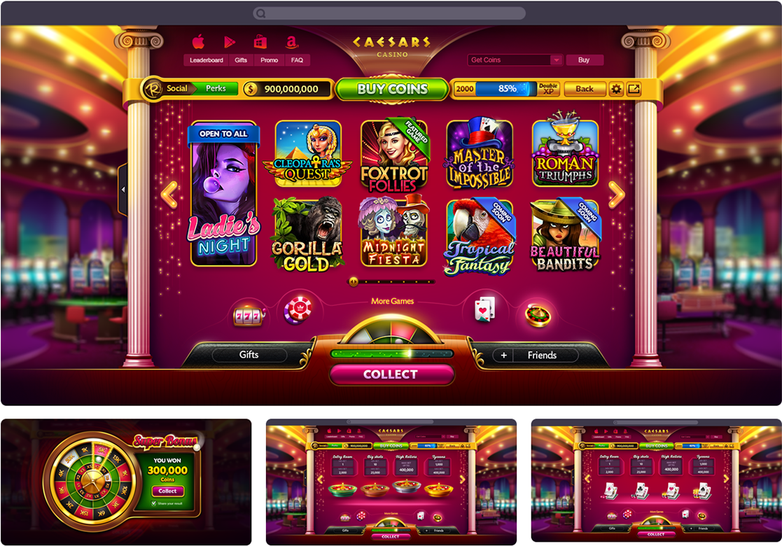 Online Casino Slots Interface