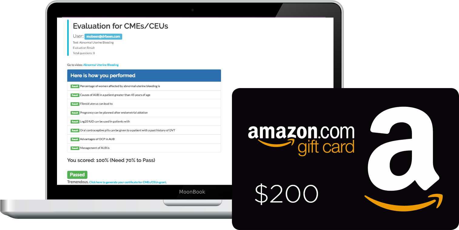 Online Certification Success Amazon Gift Card Reward