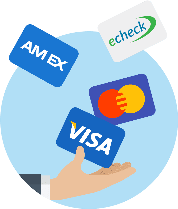 Online Payment Options Illustration