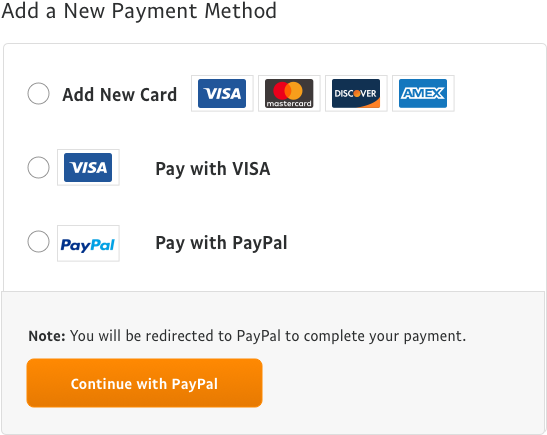 Online Payment Options Pay Pal Integration