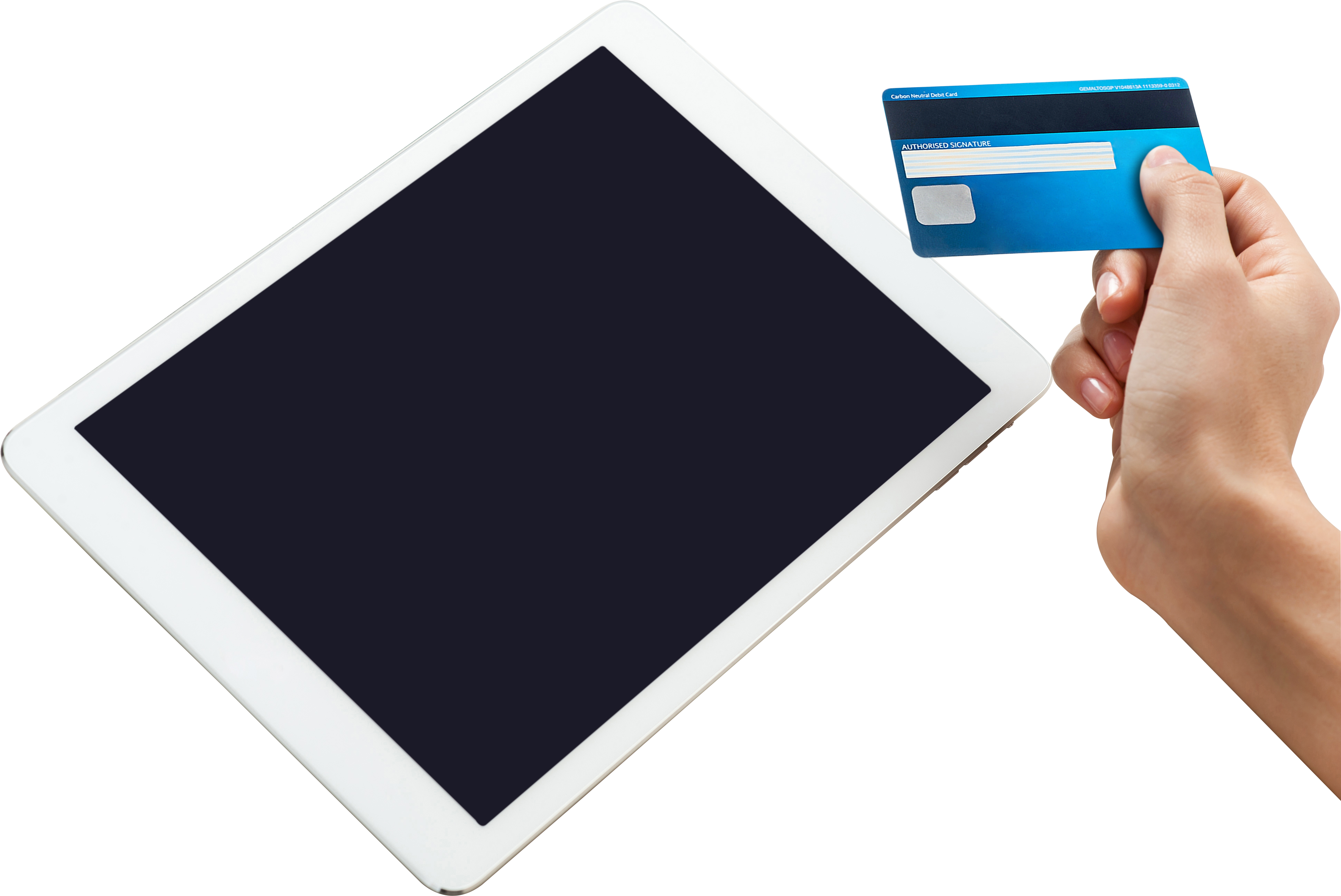 Online Payment Tablet Credit Card