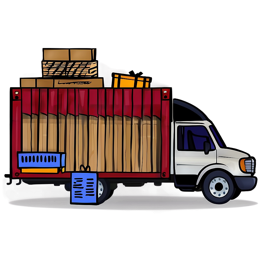 Online Shopping Delivery Truck Png Dqw70