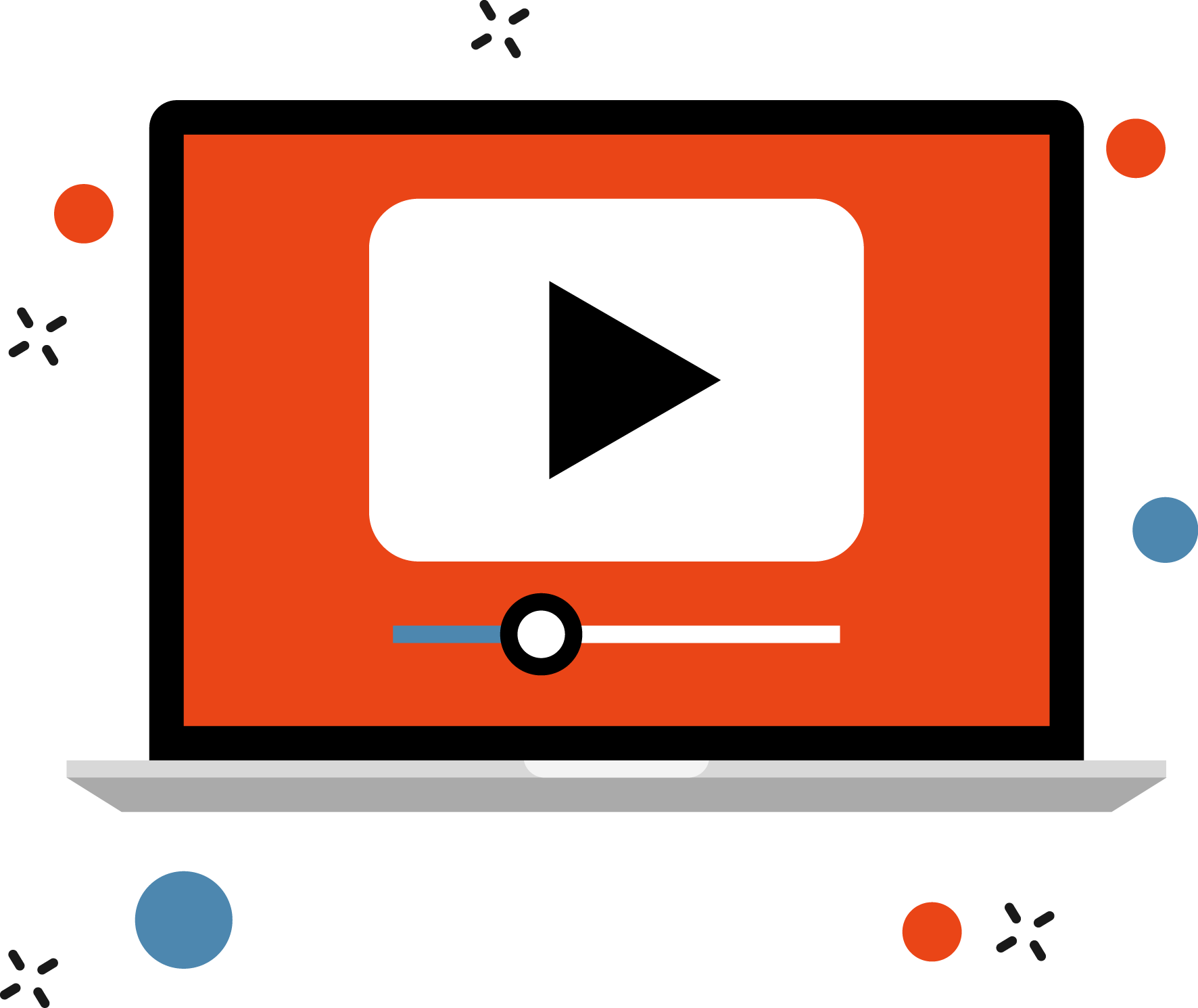 Online Video Player Graphic