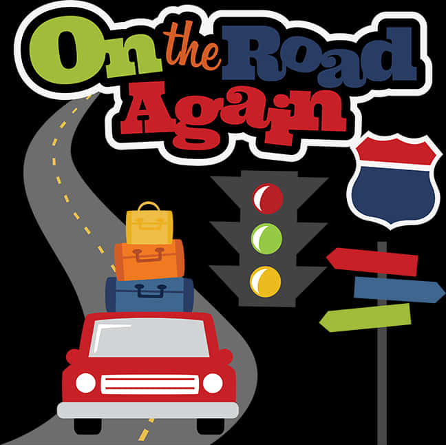 Onthe Road Again Travel Graphic