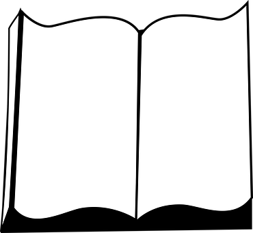 Open Blank Book Vector