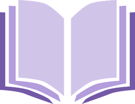 Open Book Icon Purple