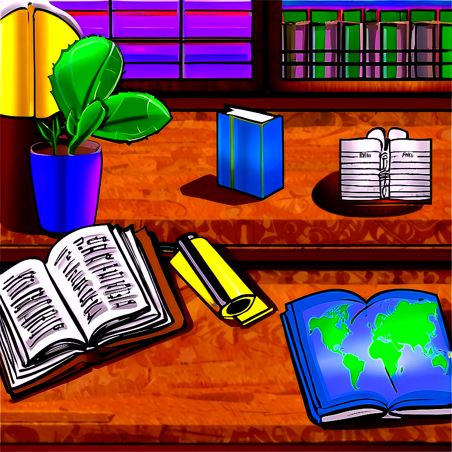 Open Book In Classroom Png Mrp79