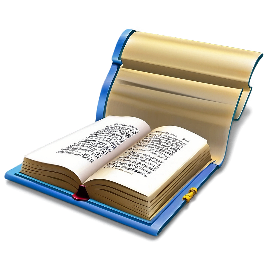 Open Book On Shelf Png 52