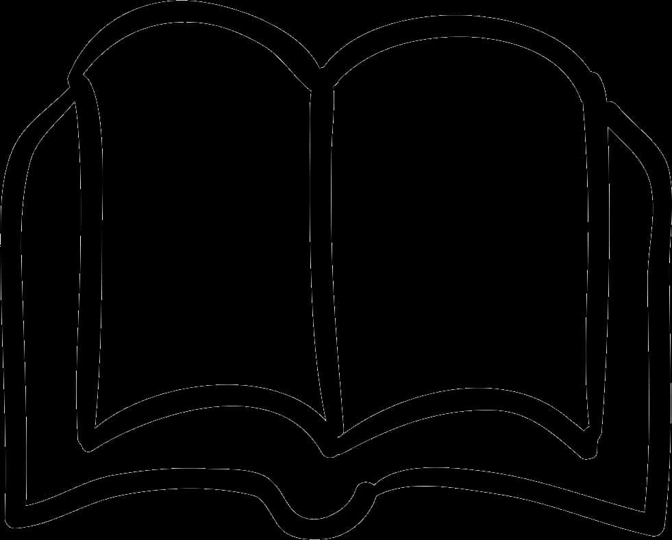 Open Book Outline Vector