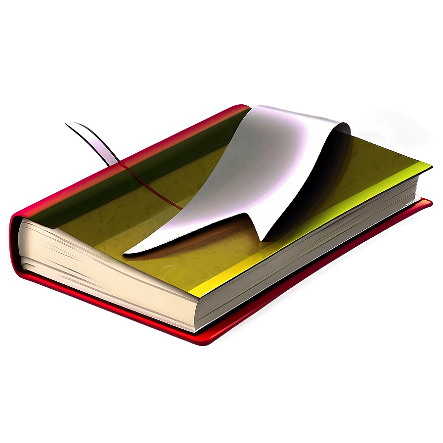 Open Book With Bookmark Png Gqh