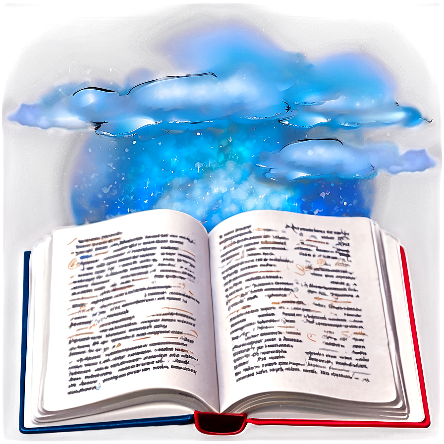 Open Book With Sky Png Tds