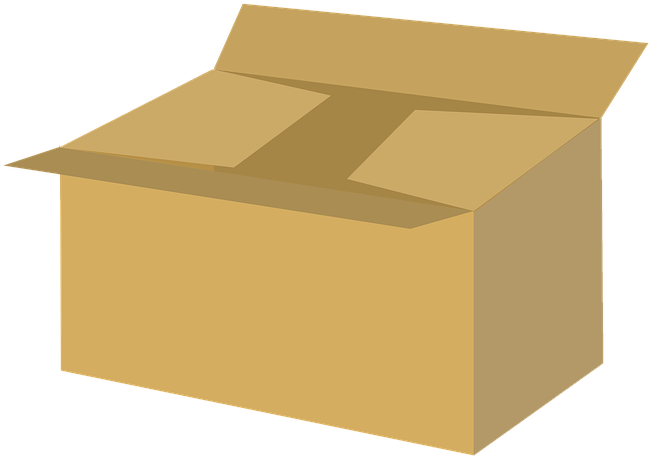 Open Cardboard Shipping Box