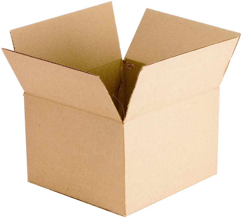 Open Cardboard Shipping Box