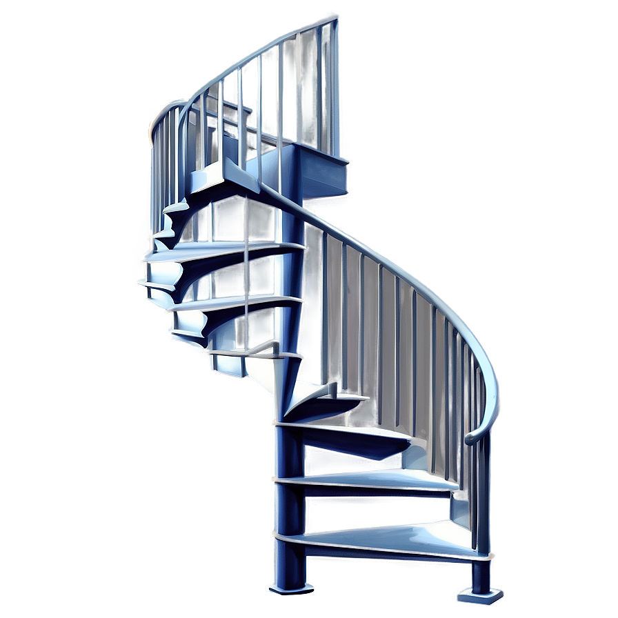 Open Concept Spiral Staircase Png 06242024