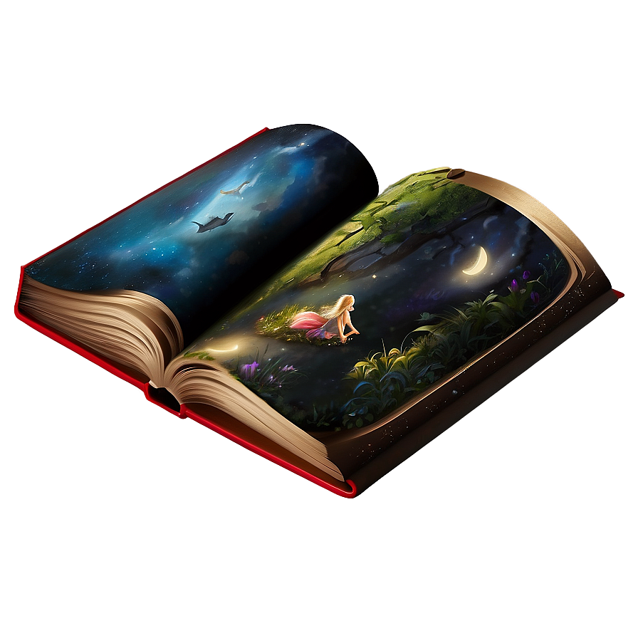 Open Fairy Tale Book Png 05232024