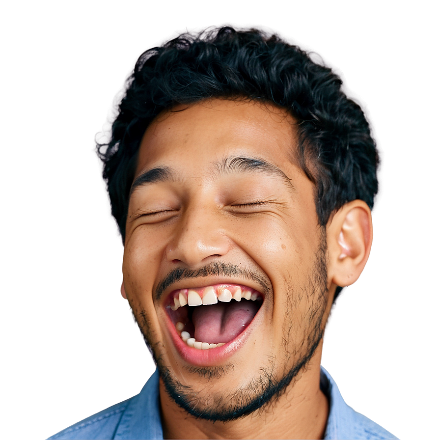 Open Mouth Laughing Hard Png Ykw64