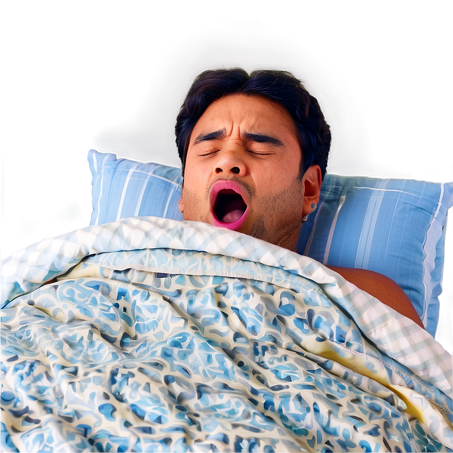 Open Mouth Snoring Loudly Png 06212024