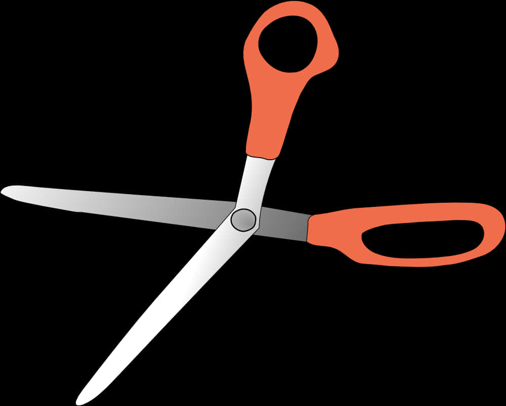 Open Scissors Vector Illustration