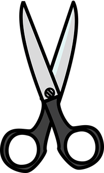 Open Scissors Vector Illustration