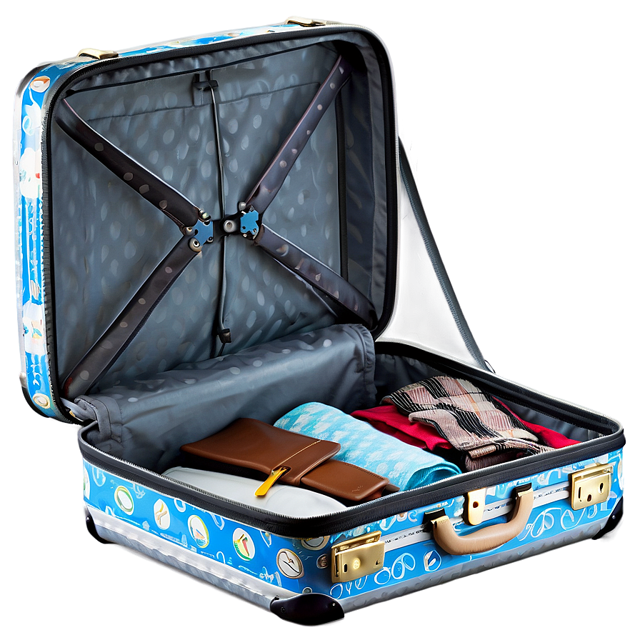 Open Suitcase For Holiday Png Whc