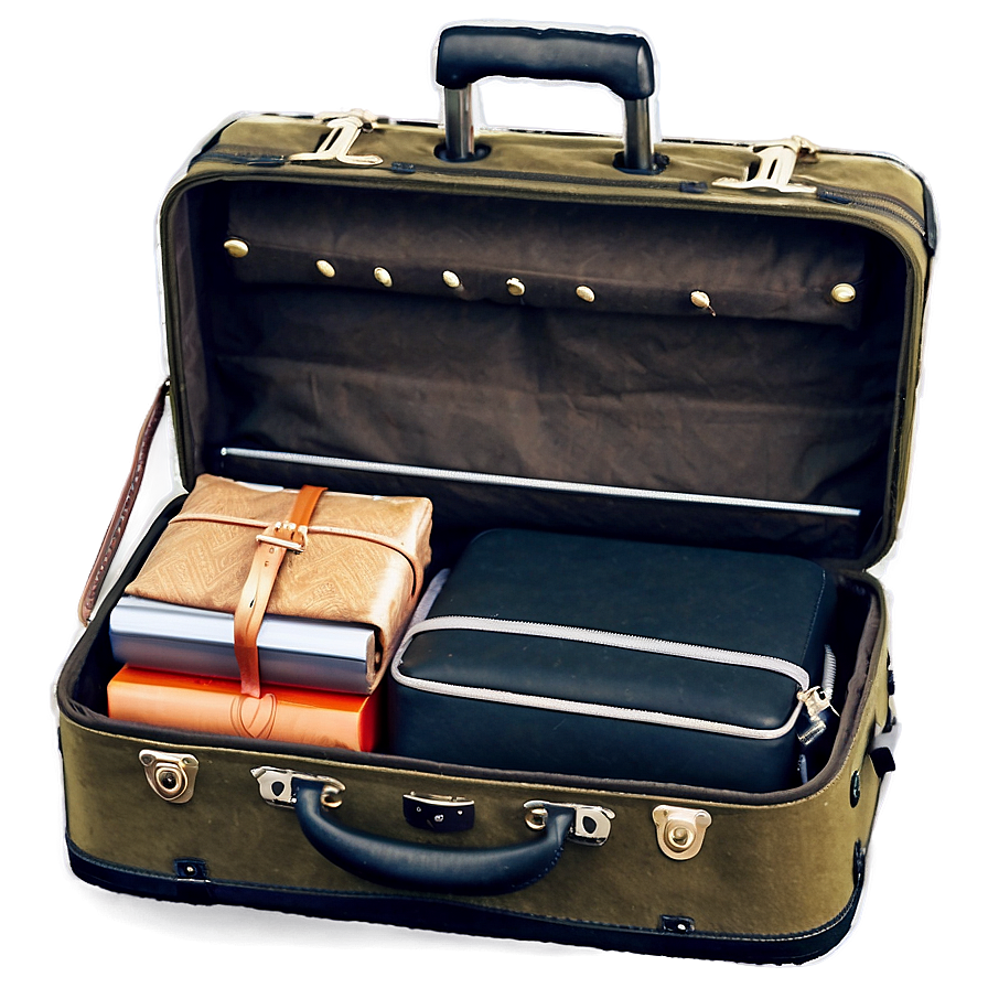 Open Suitcase For Safari Adventure Png 1