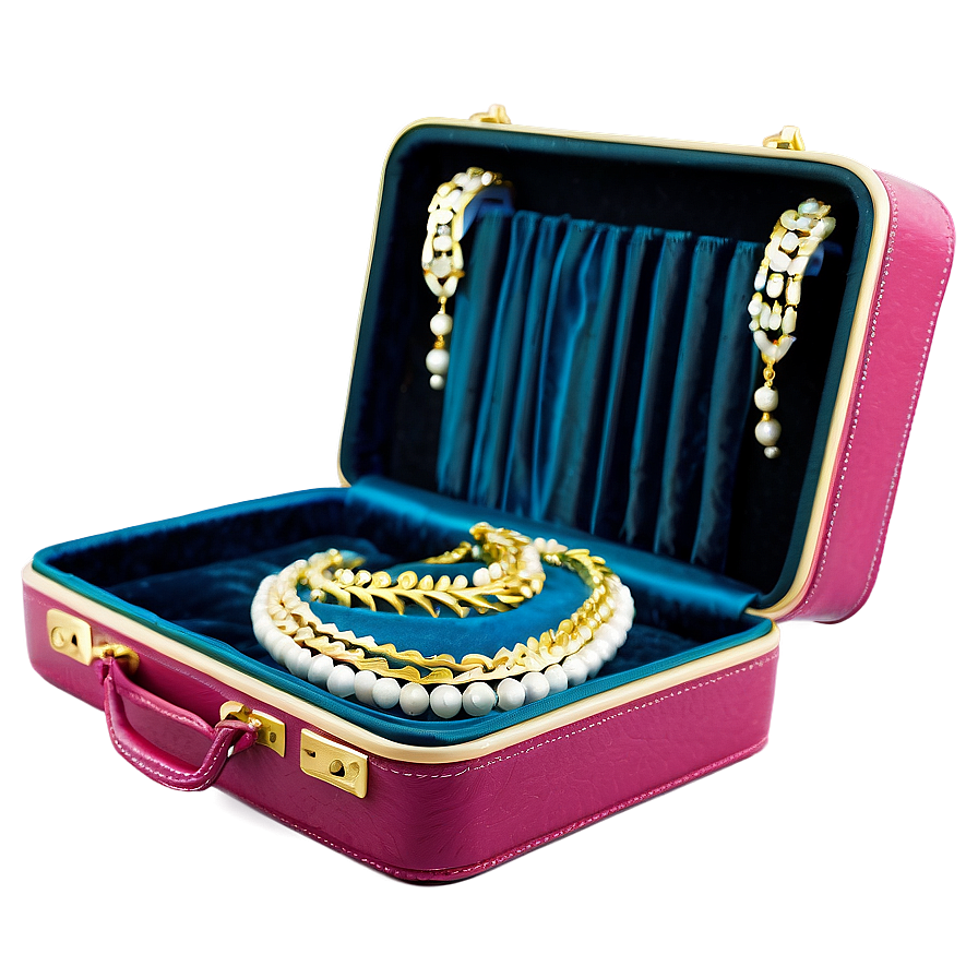 Open Suitcase With Jewellery Png 06212024