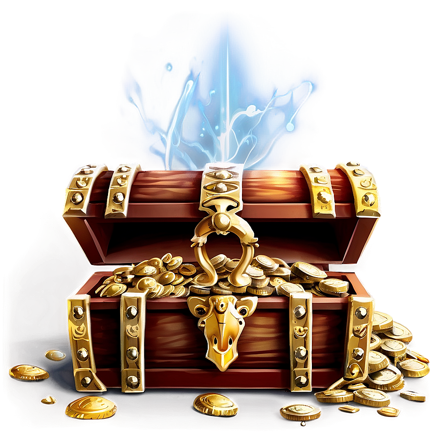 Opened Treasure Chest Png 05252024