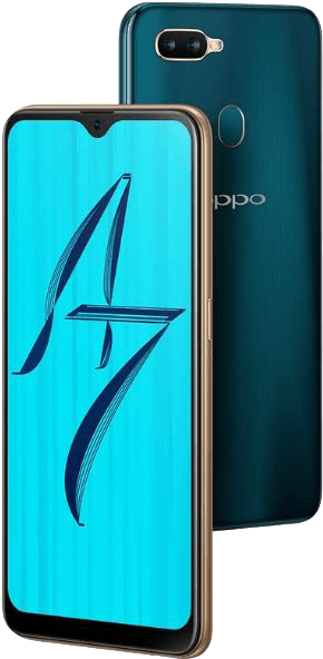 Oppo Smartphone Displayand Back View