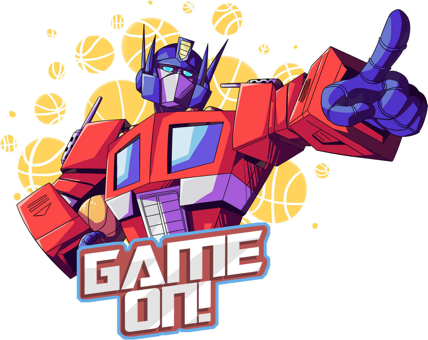 Optimus Prime Basketball Game On