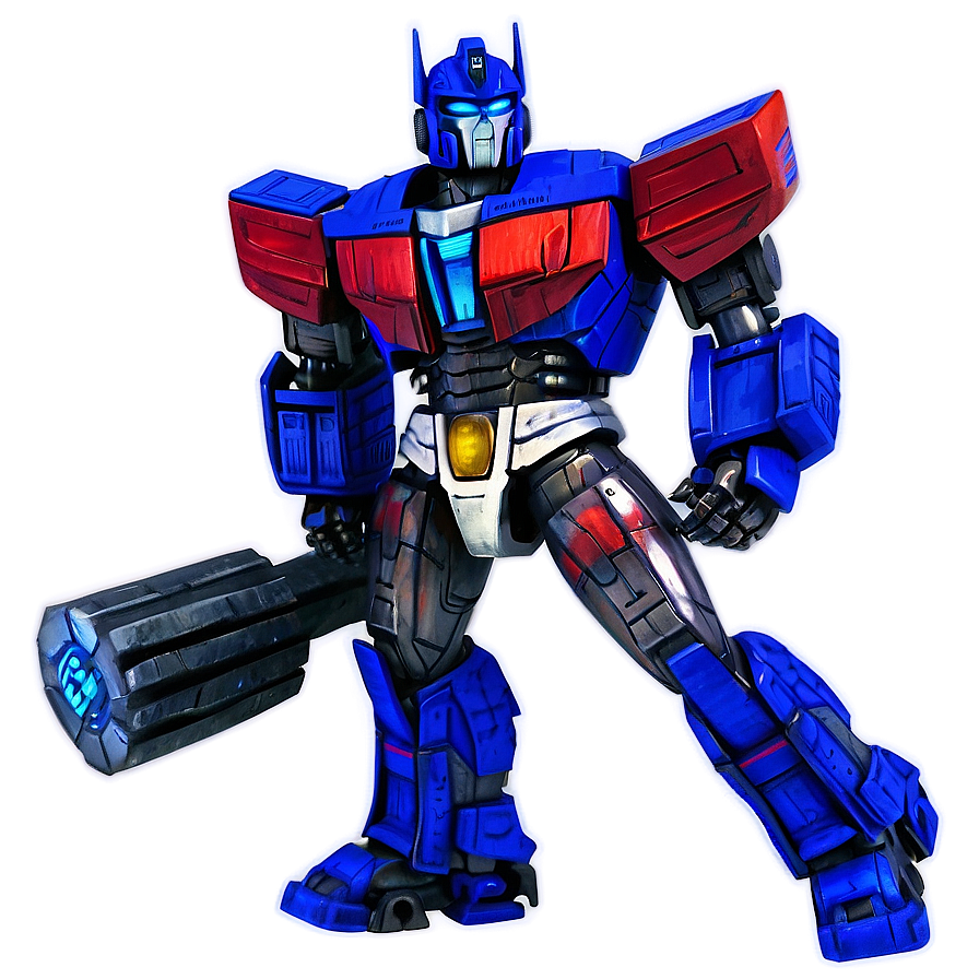 Optimus Prime With Energy Axe Png 11