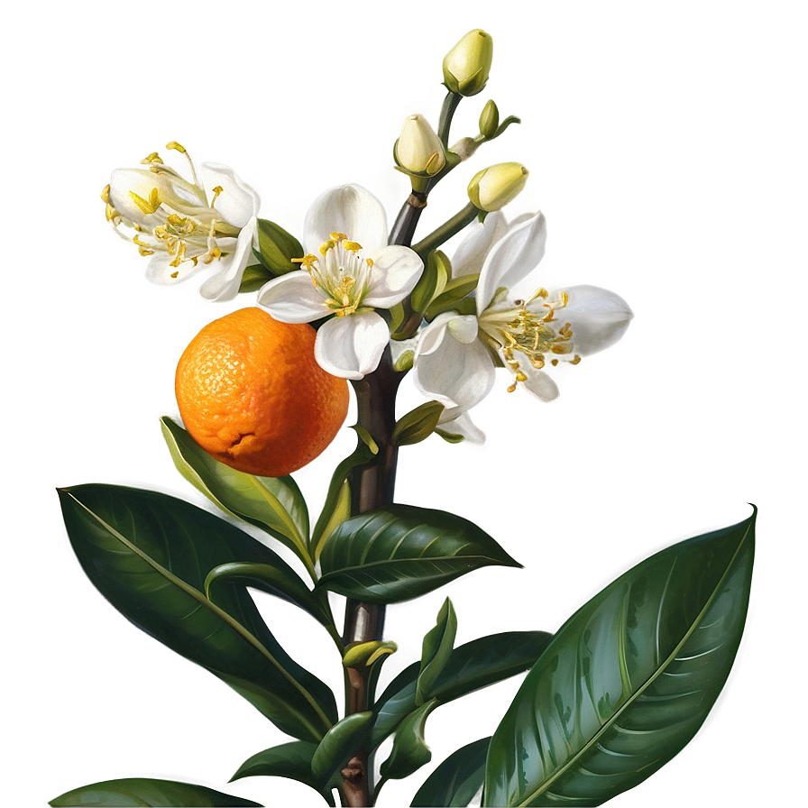 Opulent Orange Blossom Png Xbr