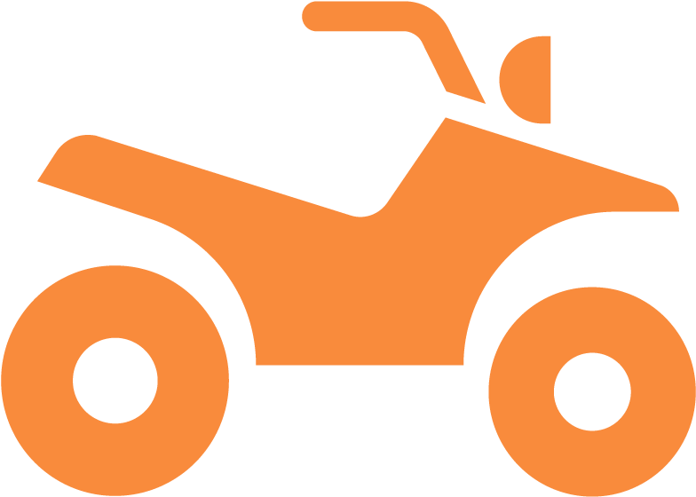 Orange A T V Icon