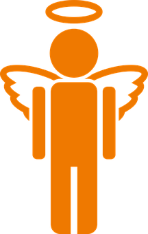 Orange Angel Icon