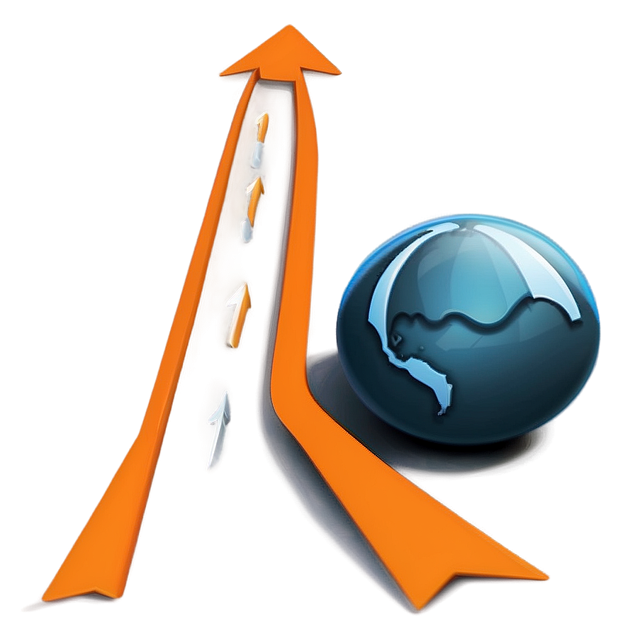 Orange Arrow For Interface Png 06262024