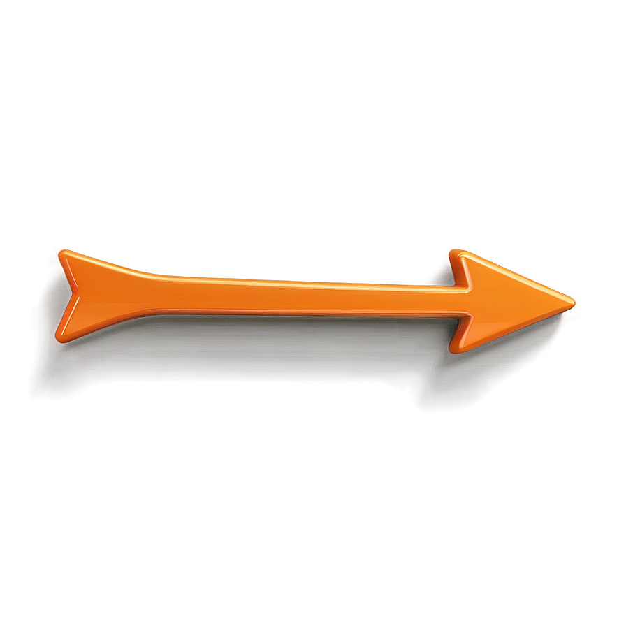 Orange Arrow For Interface Png 06262024