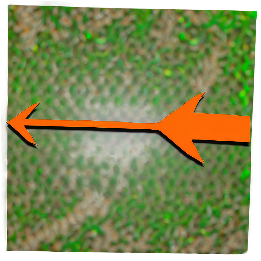 Orange Arrow For Maps Png Kvd